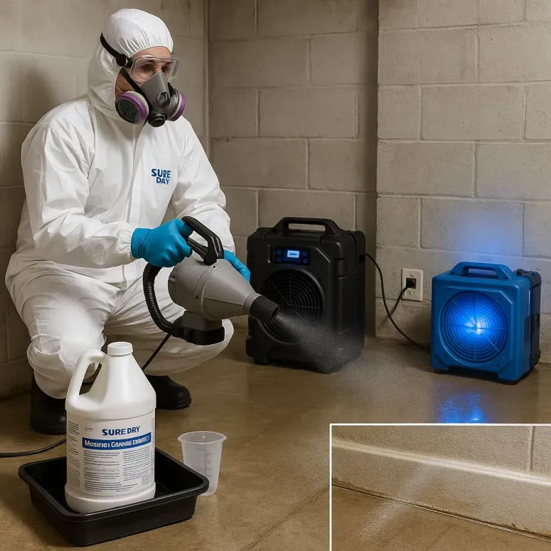 Sanitization and Odor Removal process in Emerald Isle, NC